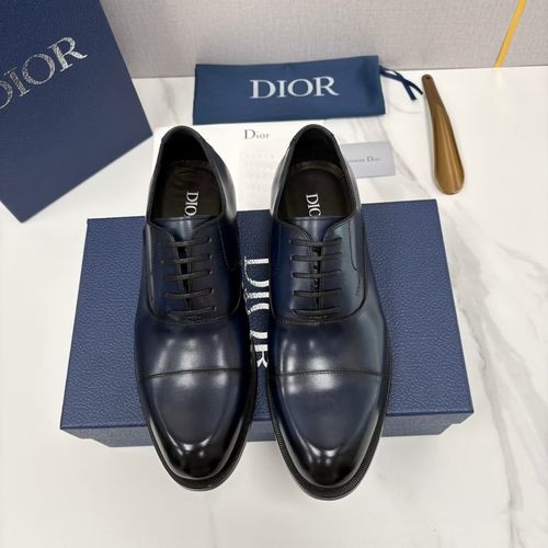 Christian Dior CD Cowhide Spliced Oxford Dress Shoes