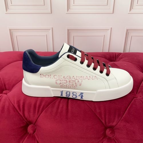 Dolce & Gabbana DG Handprint Leather Casual Shoes