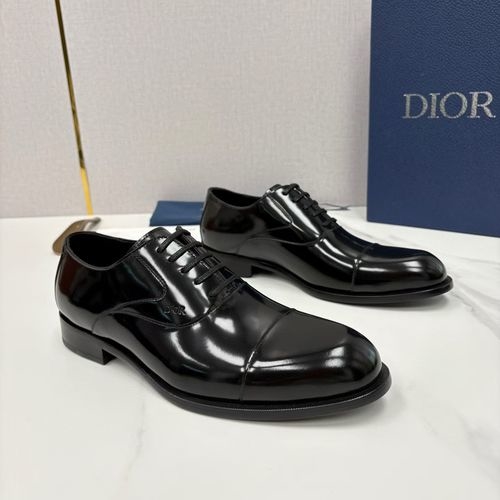 Christian Dior CD Formal Leather Oxford Shoes With CD Embossing