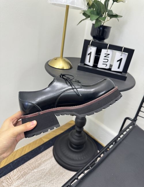 Balenciaga Stomper Derby Full-grain Cow Leather Shoes