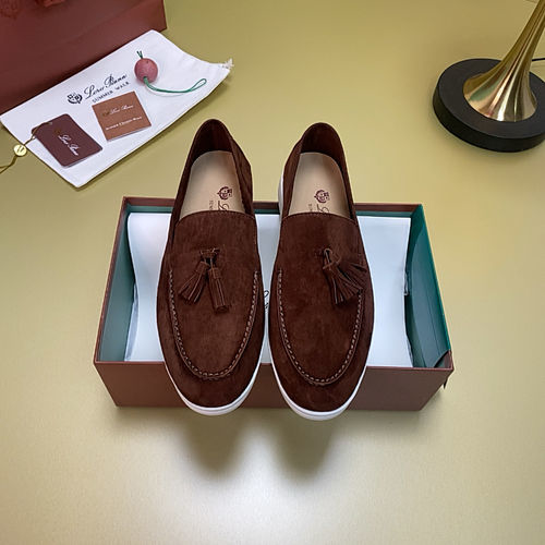 Loro Piana LP Suede Mules With Non-slip Rubber Sole
