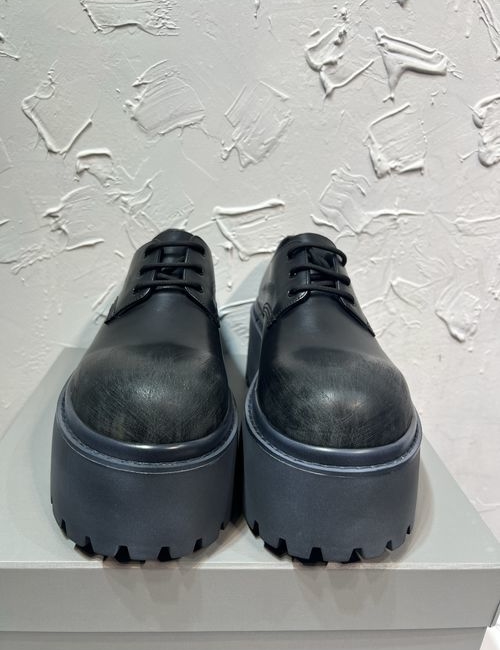Balenciaga Strike Venom Vintage Leather Derby Shoes