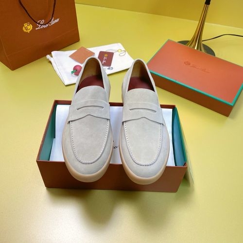Loro Piana LP Suede Mules With Non-slip Rubber Sole
