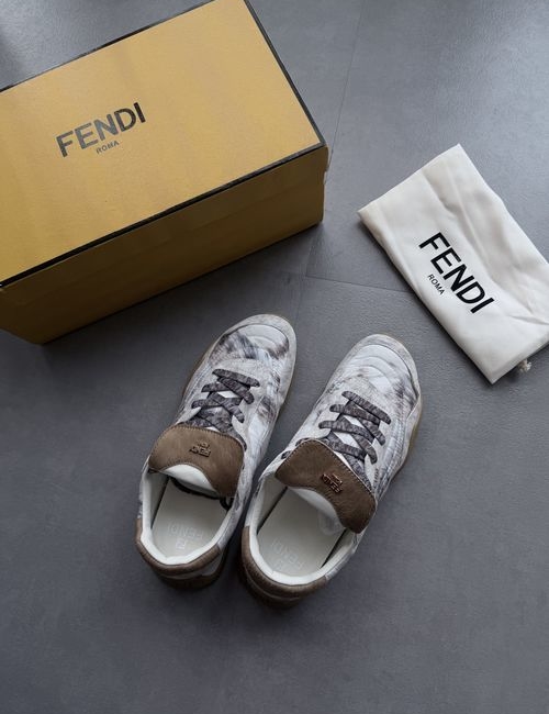 Fendi Wave Pulse Low-top Sneakers With F Pattern