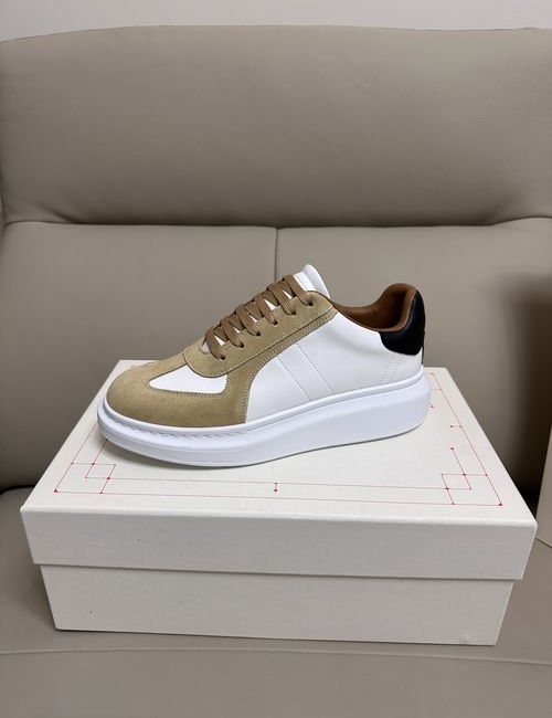 McQueen Premium Leather Couple Sneakers With Extra Laces