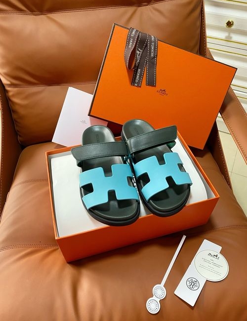 Hermes Chypre Slippers With Comfortable Soft Insole