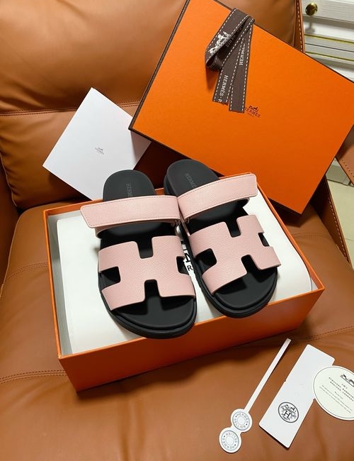 Hermes Chypre Slippers With Comfortable Soft Insole