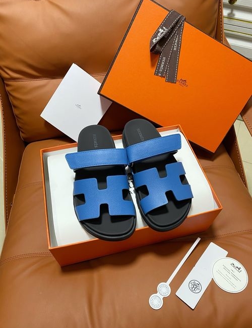 Hermes Chypre Slippers With Comfortable Soft Insole
