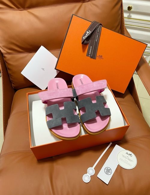 Hermes Chypre Slippers With Comfortable Soft Insole