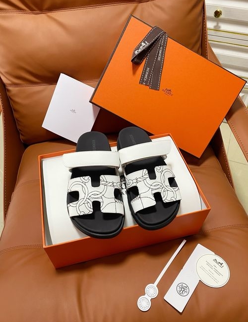 Hermes Chypre Slippers With Comfortable Soft Insole