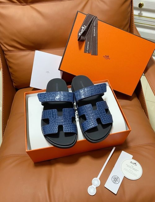 Hermes Chypre Slippers With Comfortable Soft Insole
