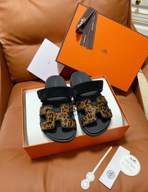Hermes Chypre Slippers With Comfortable Soft Insole