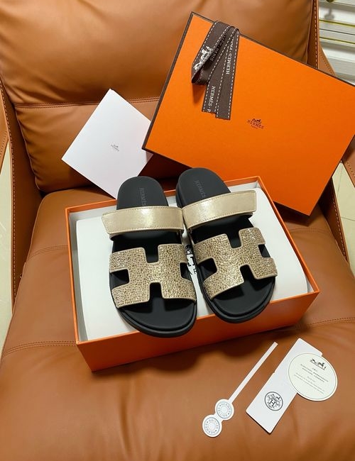 Hermes Chypre Slippers With Comfortable Soft Insole