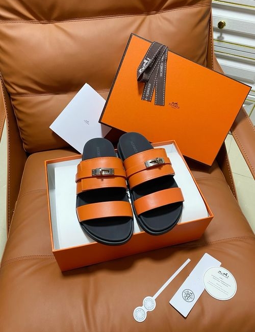 Hermes Chypre Slippers With Comfortable Soft Insole
