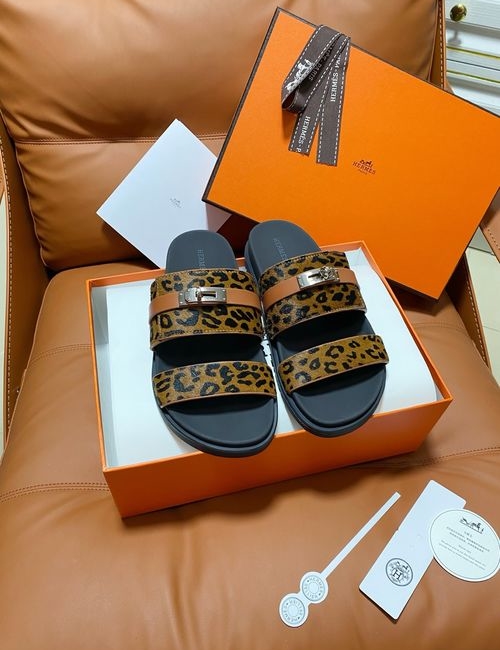 Hermes Chypre Slippers With Comfortable Soft Insole