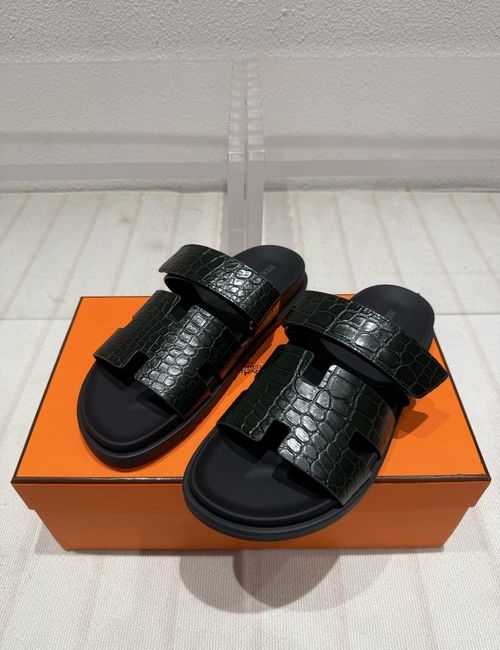 Hermes New Colors Suede Leather Slippers