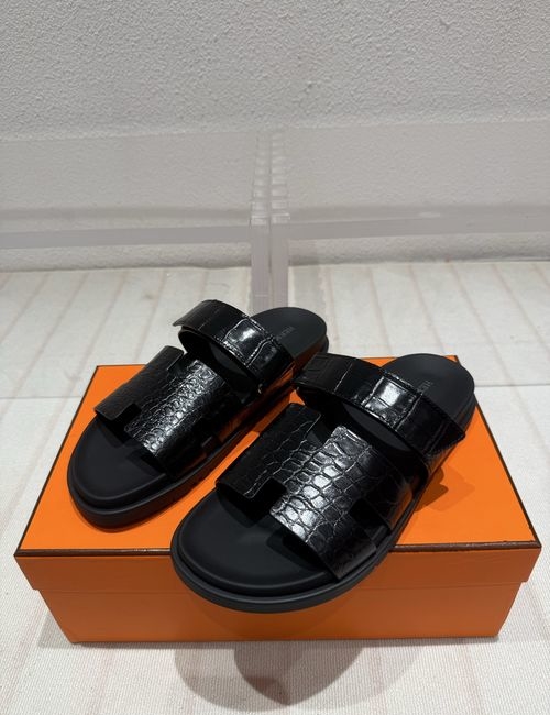 Hermes New Colors Suede Leather Slippers
