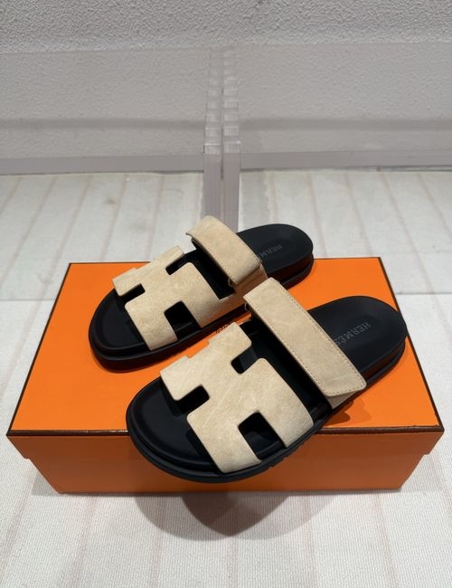 Hermes New Colors Suede Leather Slippers