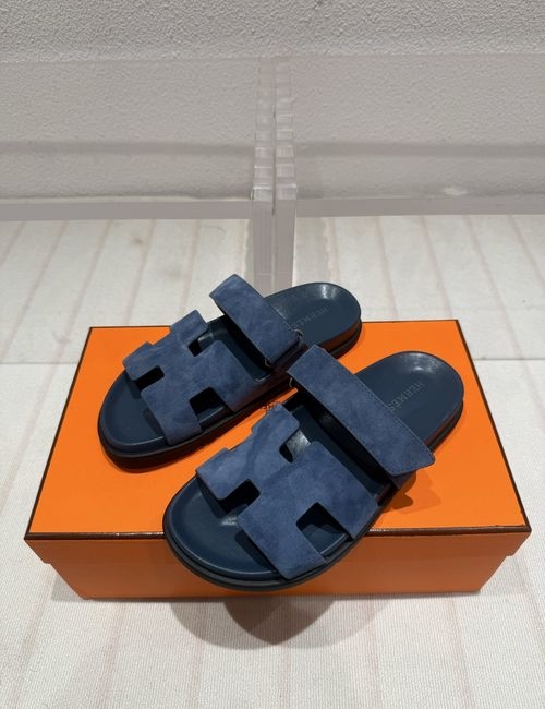 Hermes New Colors Suede Leather Slippers