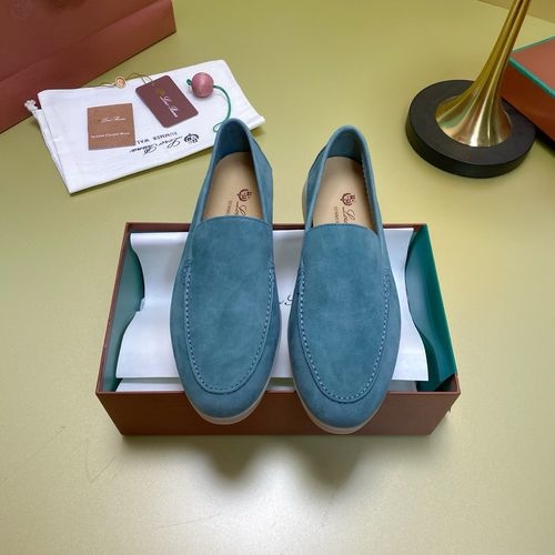 Loro Piana LP Suede Mules With Non-slip Rubber Sole