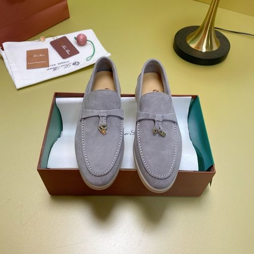 Loro Piana LP Suede Mules With Non-slip Rubber Sole