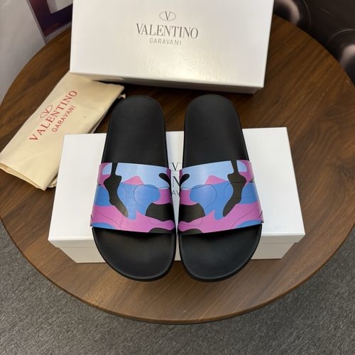 Valentino Original Material Slippers Fine Workmanship Comfortable