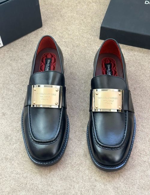 Dolce & Gabbana DG Lazy Bean Leather Shoes For Driving