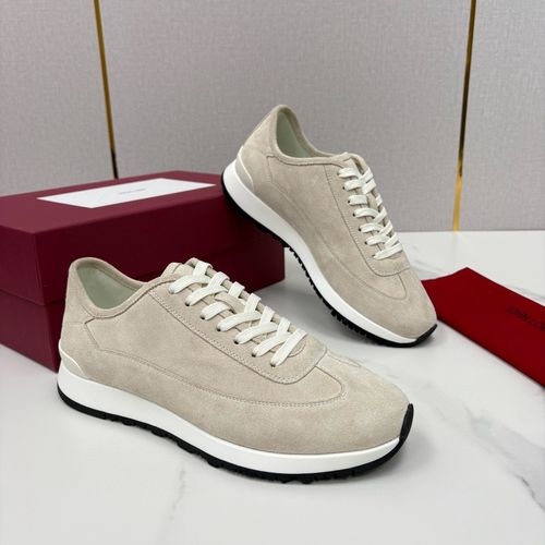 John Lobb Casual Slip On Suede Sneakers