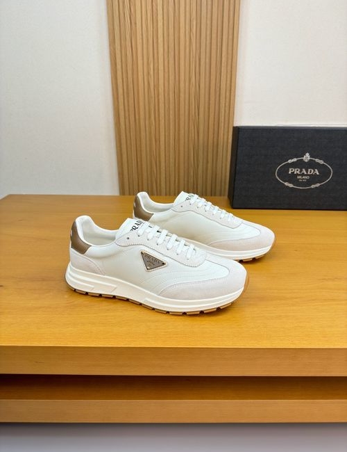 Prada Premium Casual Sneakers Nappa Suede Leather Lined TPU Sole