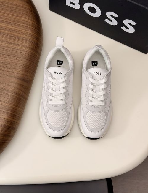 Hugo Boss Leather Flyknit Casual Sneakers