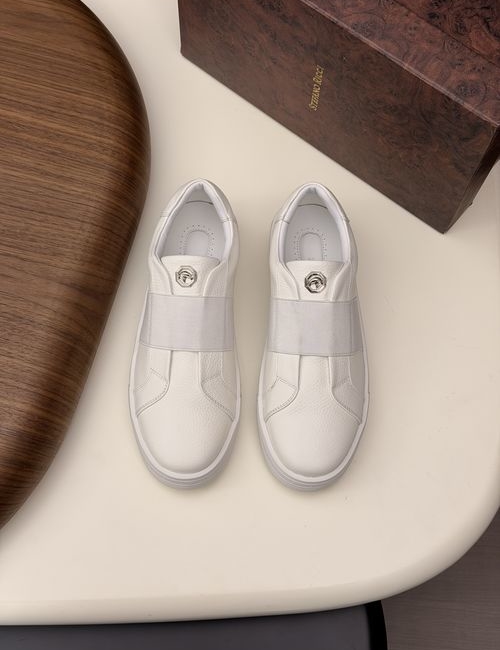 Stefano Ricci Calfskin Sneakers Soft Original Design Sole