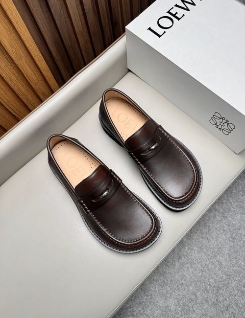 Loewe Business Leather Shoes Cowhide Upper