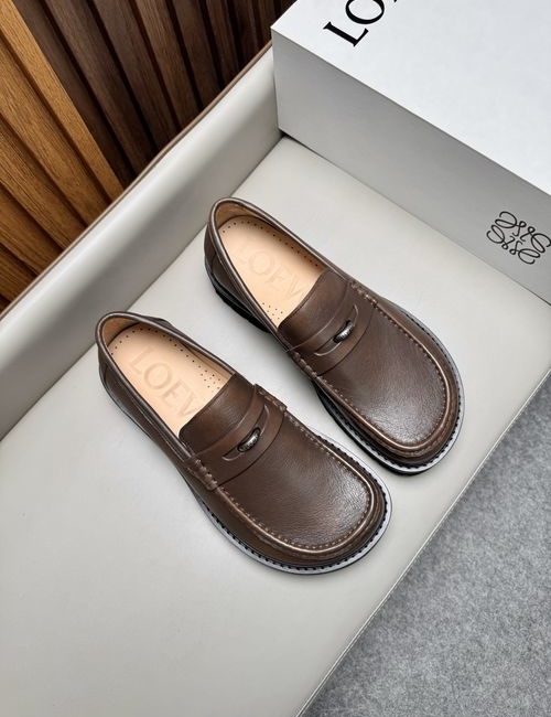 Loewe Business Leather Shoes Cowhide Upper