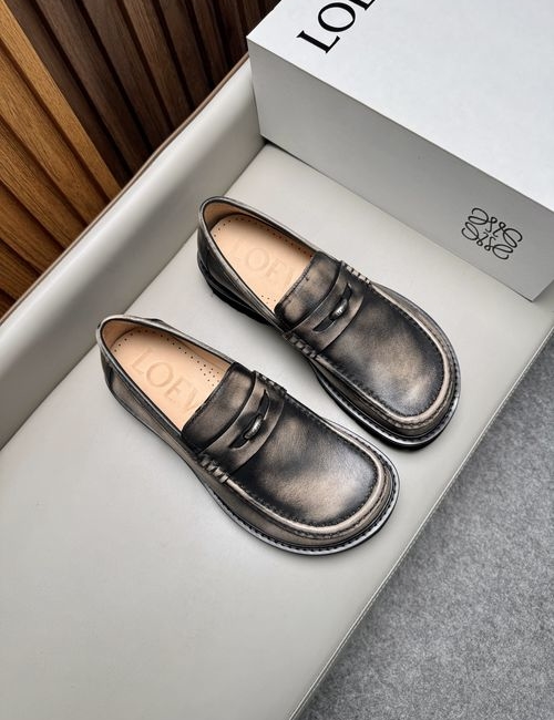 Loewe Business Leather Shoes Cowhide Upper
