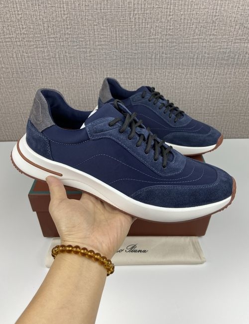 Loro Piana LP Suede Sneakers With Rubber Outsole