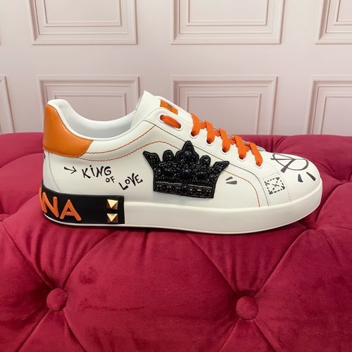 Dolce & Gabbana DG Premium Suede Leather Casual Shoes