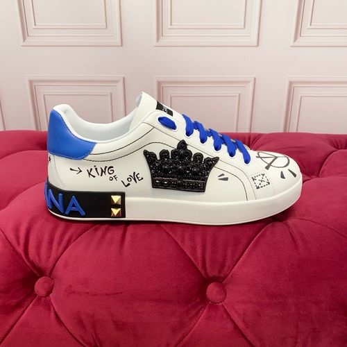 Dolce & Gabbana DG Premium Suede Leather Casual Shoes