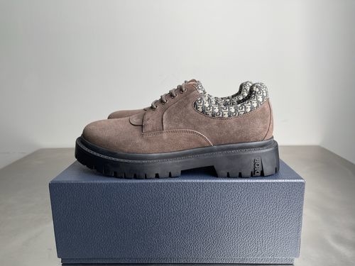 Christian Dior CD Explorer III Suede Leather Derby Shoes