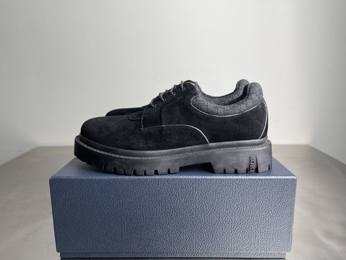 Christian Dior CD Explorer III Suede Leather Derby Shoes