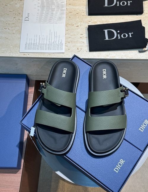 Christian Dior CD Aqua Sandals With Oblique Print