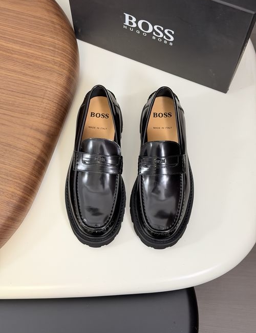 Hugo Boss Classic Leather Lace-up Shoes Lightweight Sole