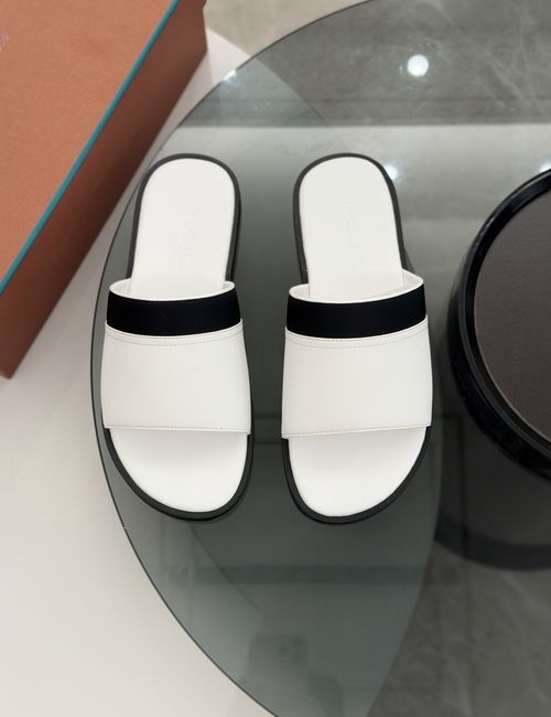 Loro Piana LP Premium Leather Slippers With Original Sole