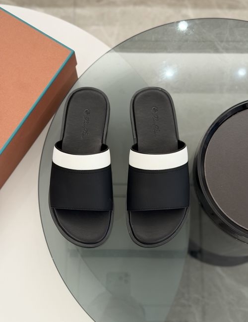 Loro Piana LP Premium Leather Slippers With Original Sole