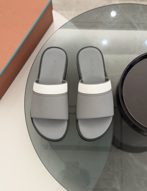 Loro Piana LP Premium Leather Slippers With Original Sole