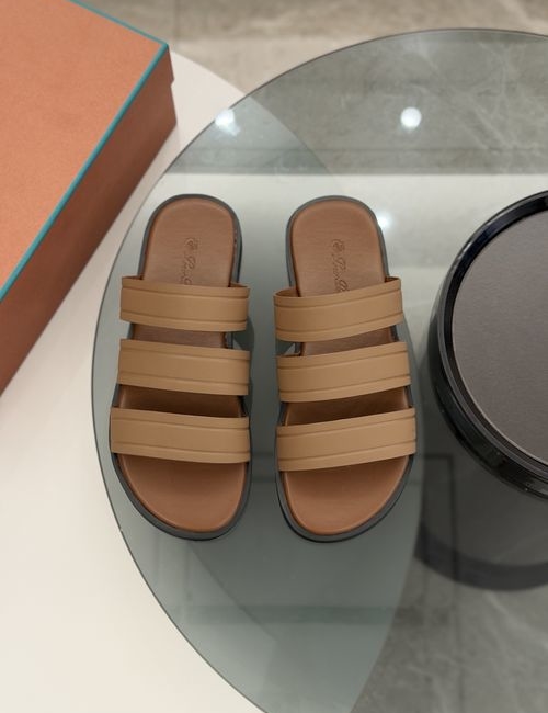 Loro Piana LP Premium Leather Slippers With Original Sole