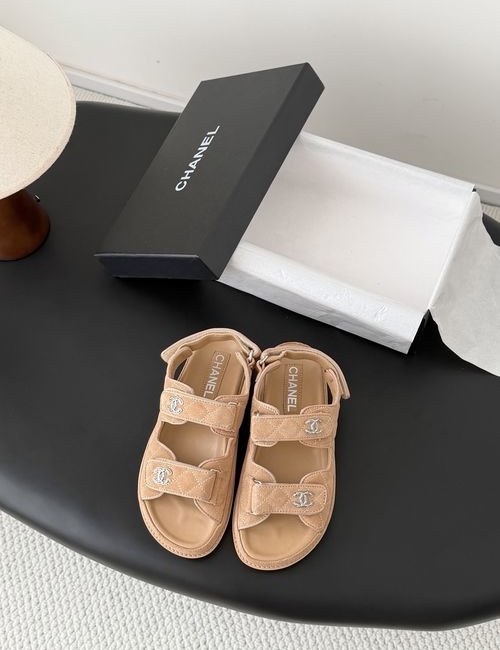 Chanel Hook And Loop Sandals