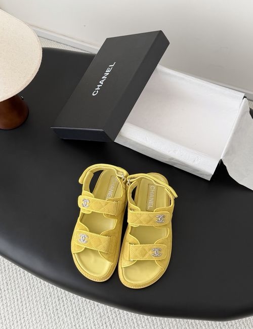 Chanel Hook And Loop Sandals