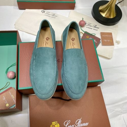 Loro Piana LP Suede Mules With Non-slip Rubber Sole