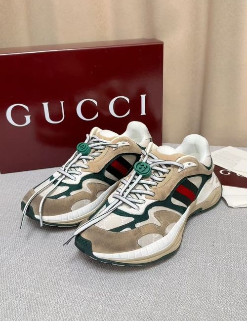 Gucci Striped Webbing Sneakers