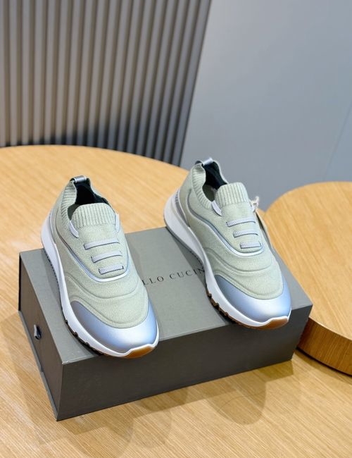 Brunello Cucinelli BC Knit Sneakers With PU Sole
